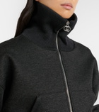 Gucci Cropped zip-up sweatshirt