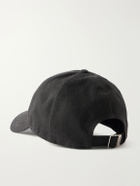 SAINT LAURENT - Logo-Debossed Cotton-Twill Baseball Cap - Black