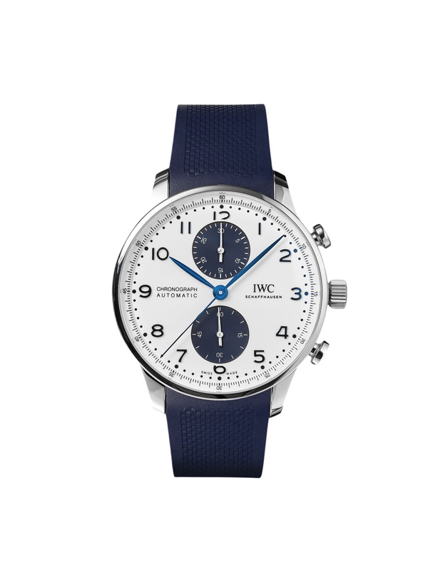 Photo: IWC Schaffhausen - Portugieser Automatic Chronograph 41mm Stainless Steel and Rubber Watch, Ref. No. IW371620