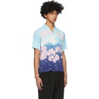 Blue Blue Japan Multicolor Sakura Tunnel and Mt. Fuji Shirt