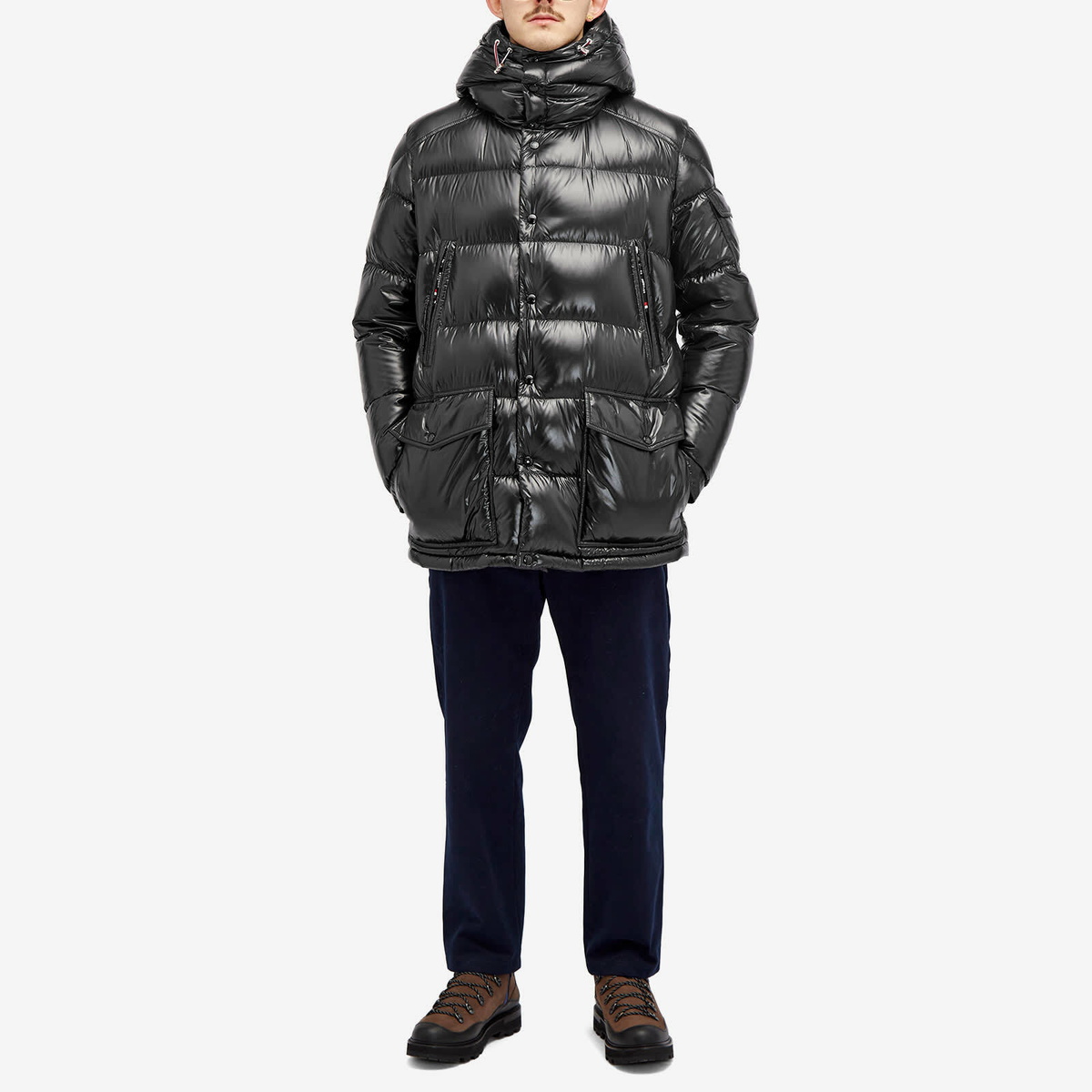 Moncler Men's Chiablese Short Parka Jacket in Black Moncler