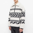 Isabel Marant Men's Marlo Pattern Fleece in Ecru