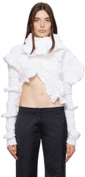 Feben White Twist Blouse