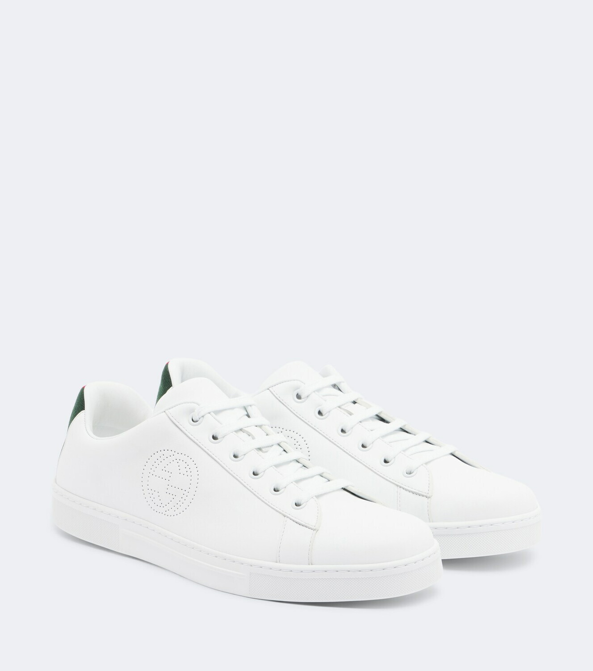 Gucci Ace Web Stripe leather sneakers