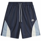 Umbro Men's Panelled Short in Baritone Blue/Brilliant White/Blue Fog