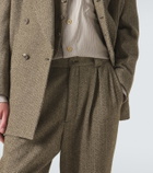 Giorgio Armani Cotton and wool-blend straight pants