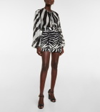 Dolce&Gabbana - Zebra-print cotton-blend shorts