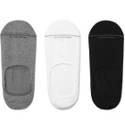 Marcoliani - Three-Pack Invisible Touch Stretch Pima Cotton-Blend No-Show Socks - Multi