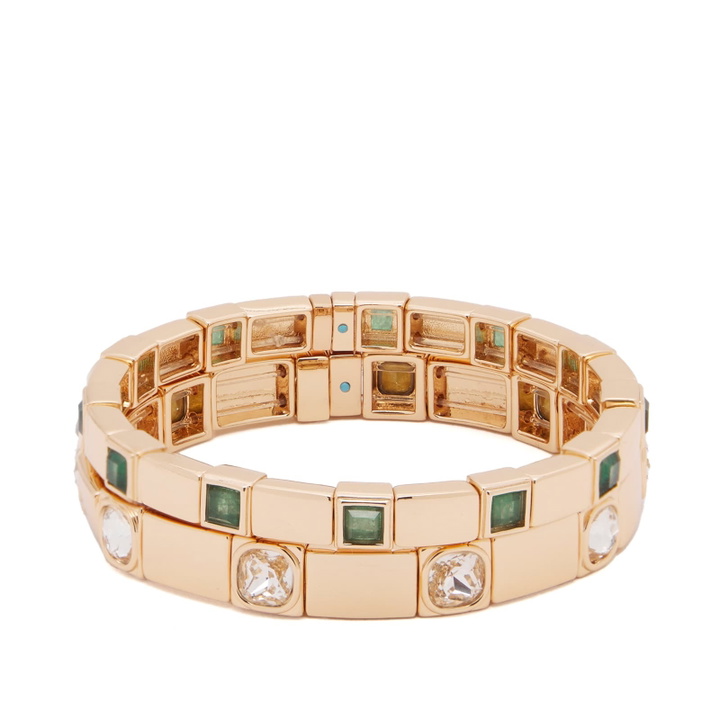 Photo: Roxanne Assoulin Women's The Swank Bracelets - Set of 2 in Emerald 