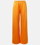 Leset Barb satin wide-leg pants