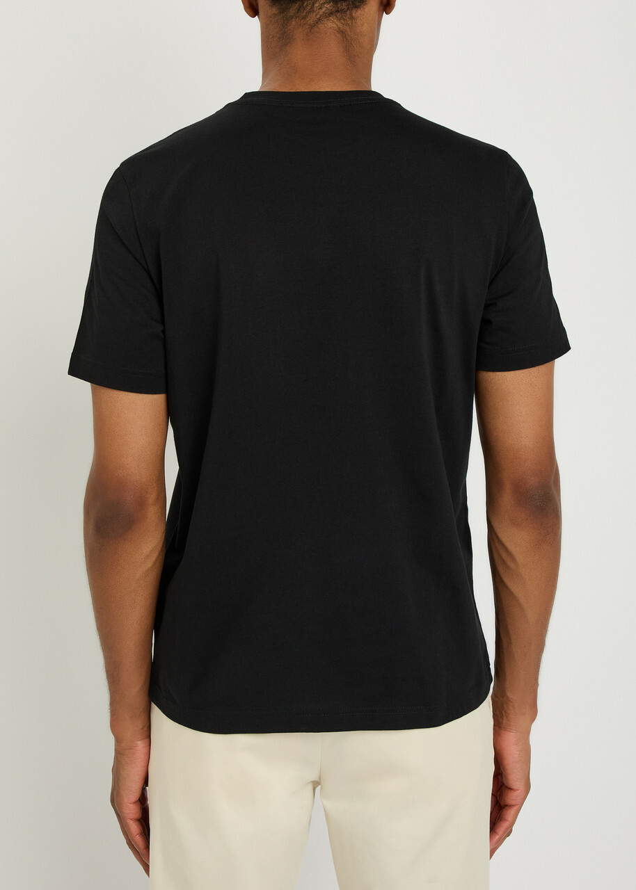 PS Paul Smith Tapes Printed Cotton T-shirt Black