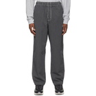 Stussy Black Relaxed Brushed Cotton Lounge Pants