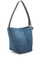 JW Anderson The Jwa Corner Small Denim Bucket bag - Blue - One Size