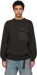 Courrèges Brown Utility Wool Sweater