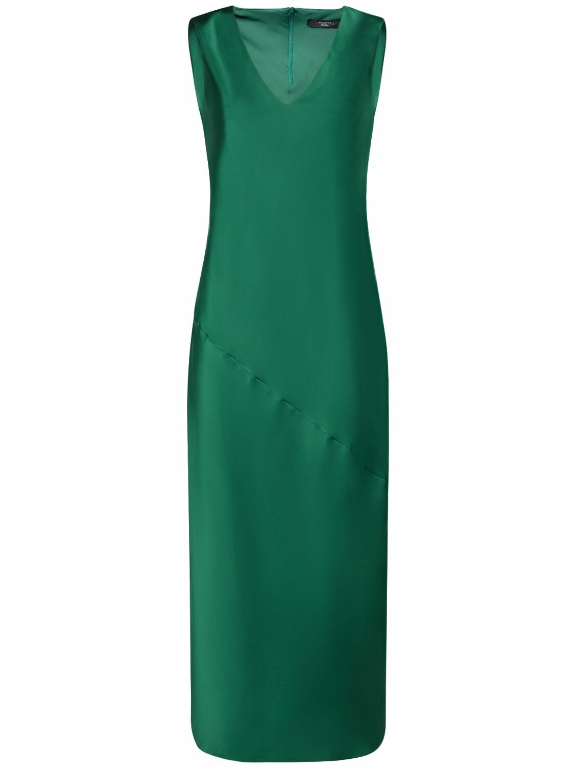 WEEKEND MAX MARA Giubba Sleeveless Satin Midi Dress Weekend