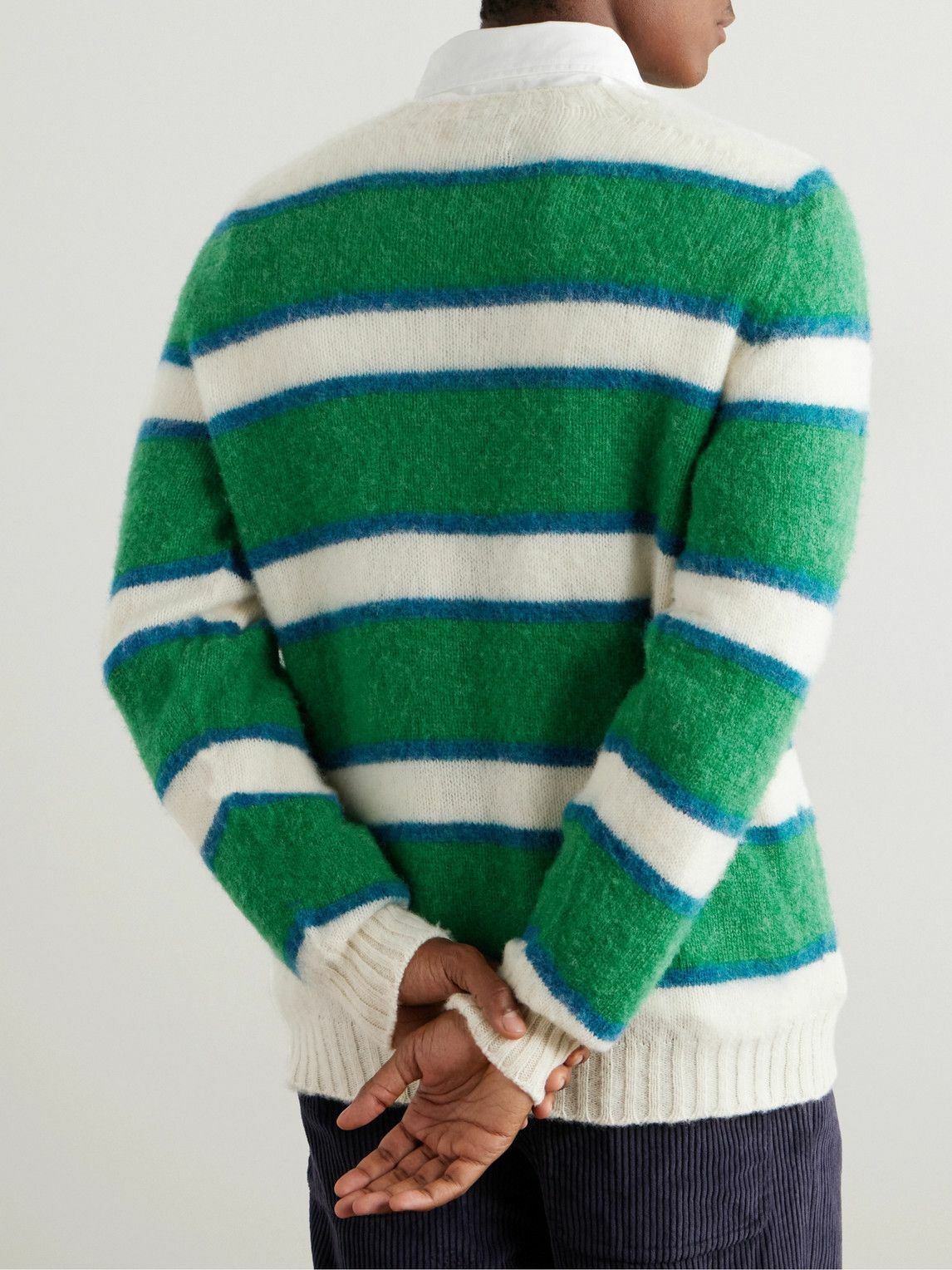 Howlin' - Absolute Belter Striped Wool Sweater - Green