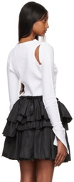 Talia Byre White Cutout Blouse