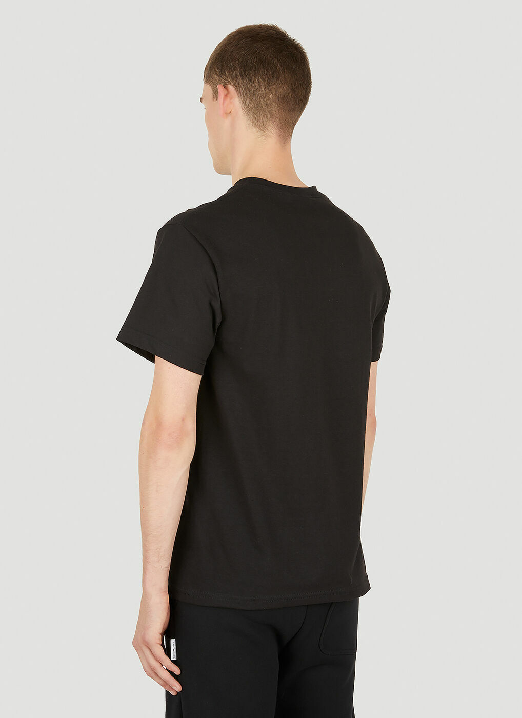 Logo Embroidery T-Shirt in Black Saintwoods