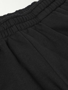 SKY HIGH FARM - Tapered Logo-Print Organic Cotton-Jersey Sweatpants - Black