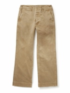 Auralee - Finx Straight-Leg Cropped Cotton-Twill Chinos - Neutrals