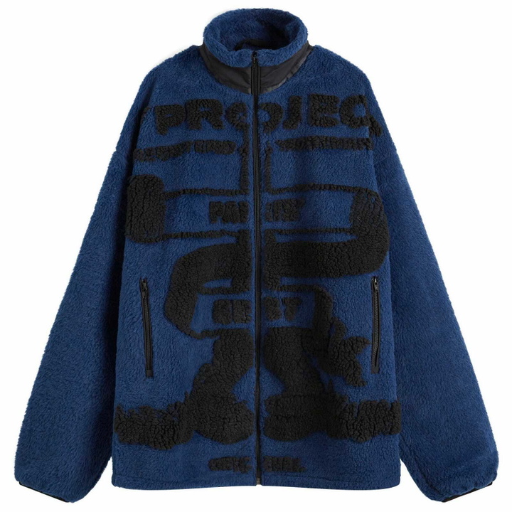 Photo: Y/Project Women's Paris' Best Jacquard Fleece Jacket in Navy