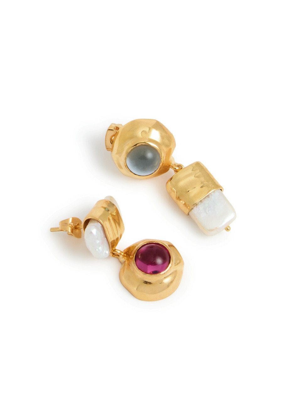 Joanna Laura Constantine Mismatched 18kt Gold-plated Earrings - One Size