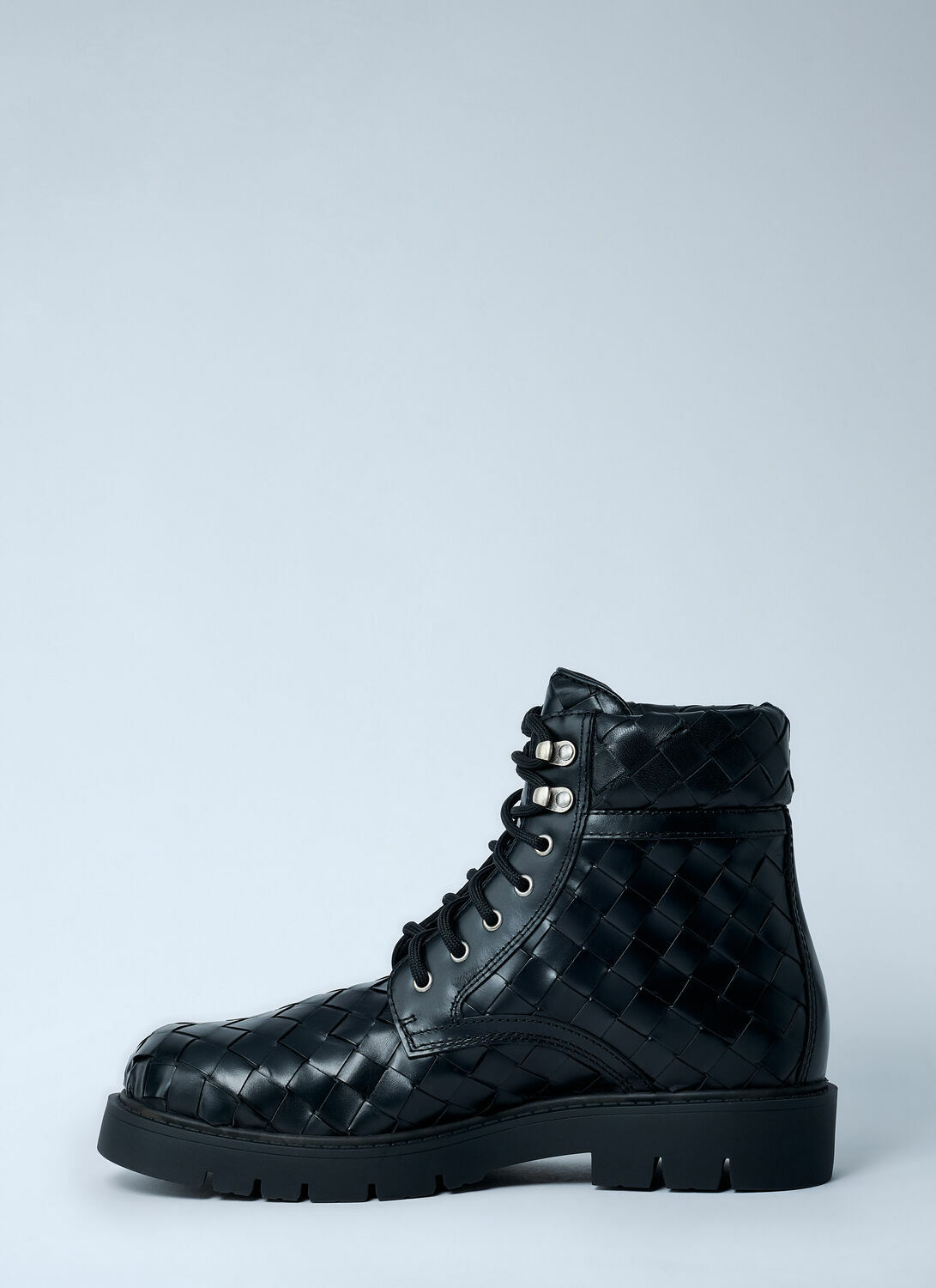 Bottega Veneta Haddock Lace-Up Ankle Boots
