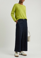 Eileen Fisher Cropped Wide-leg Jeans Denim