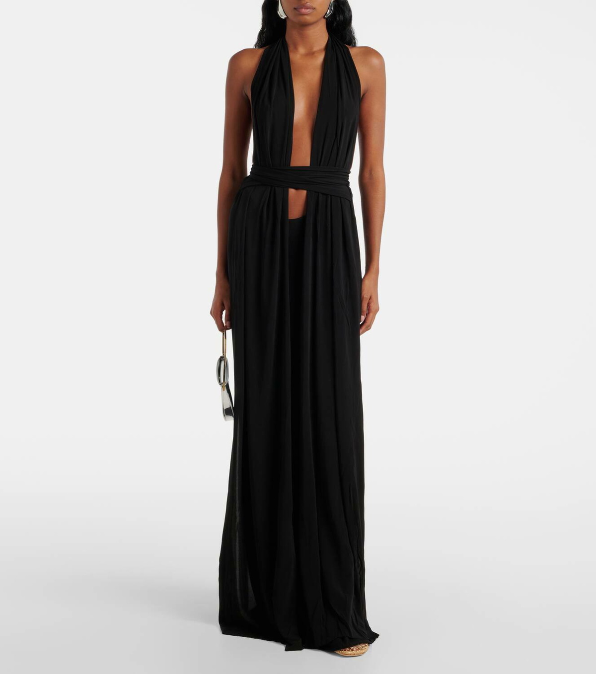 【関税込み】Christopher Esber ロングドレス Christopher Esber Trapeze draped jersey gown Christopher Esber