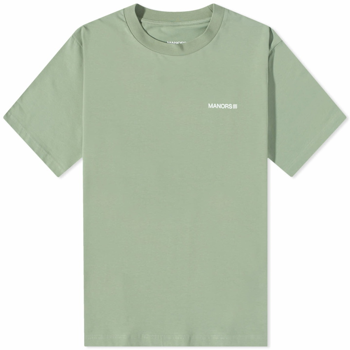 Photo: Manors Golf Men's Logo T-Shirt in Green