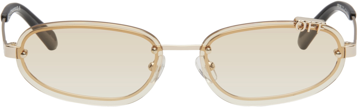 Off-White Gold Miami Sunglasses Off-White