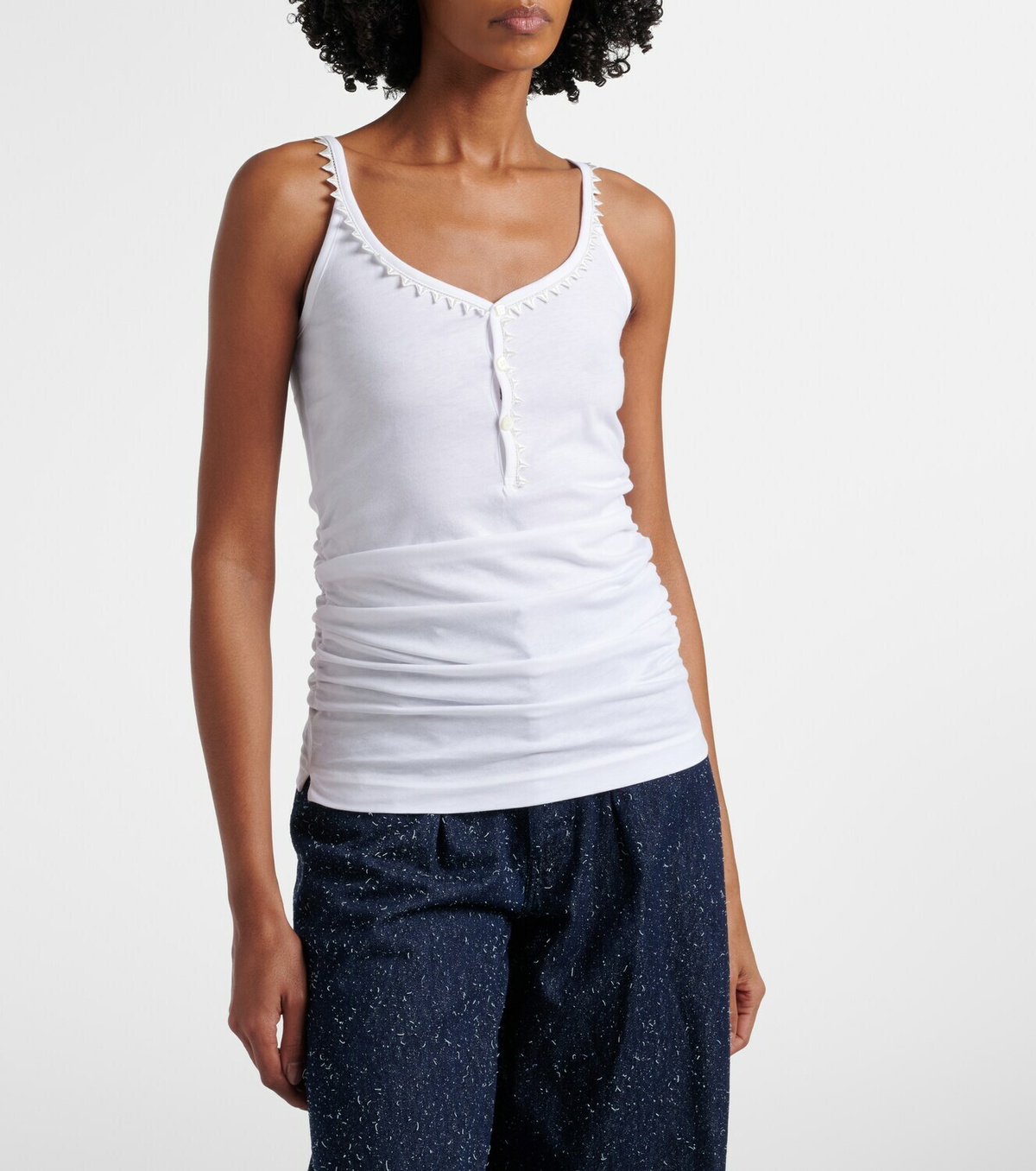 Jacquemus Clavela cotton tank top