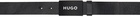 Hugo Black Logo Belt