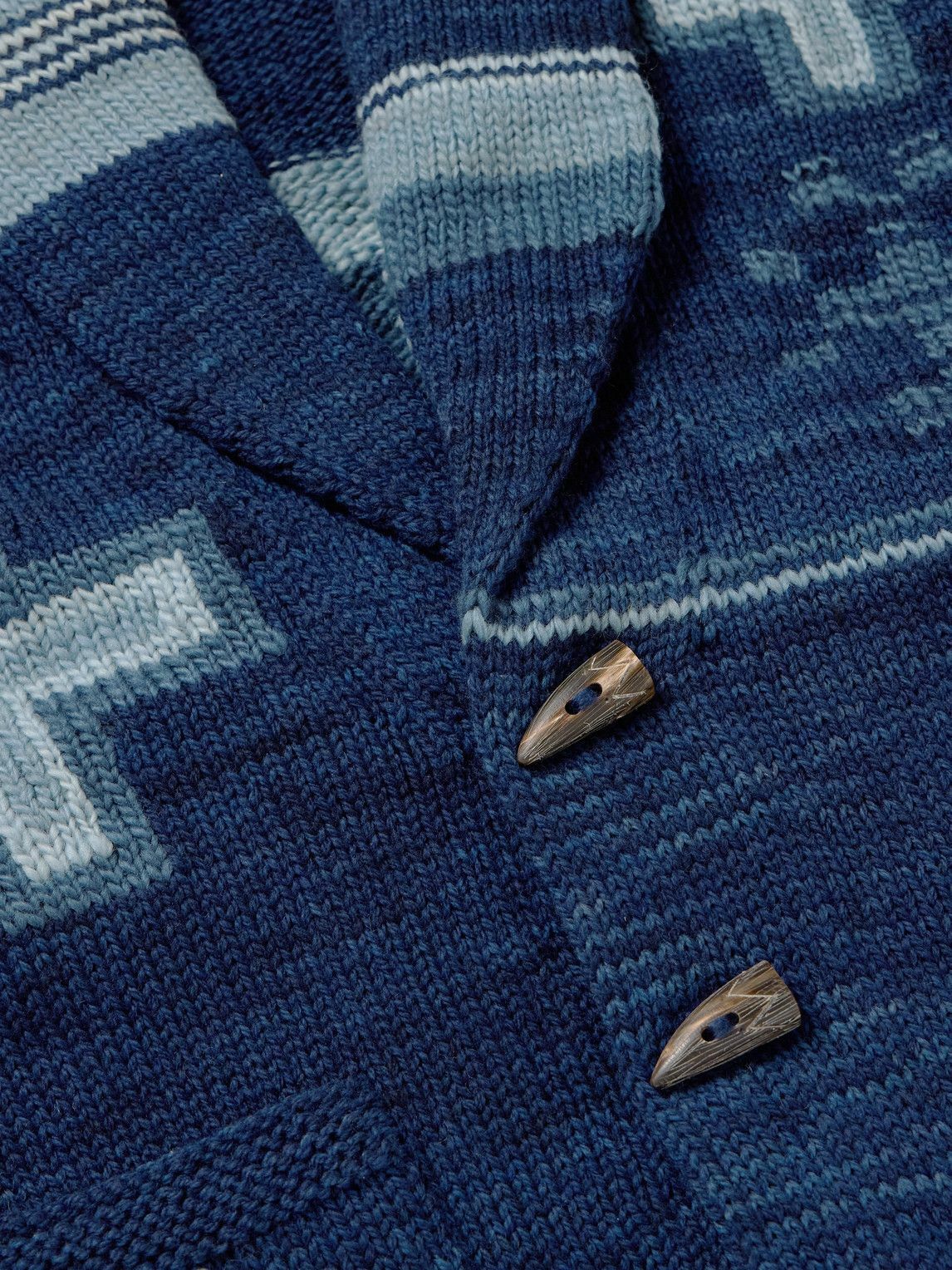 Polo Ralph Lauren - Naiomi Glasses Shawl-Collar Belted Jacquard