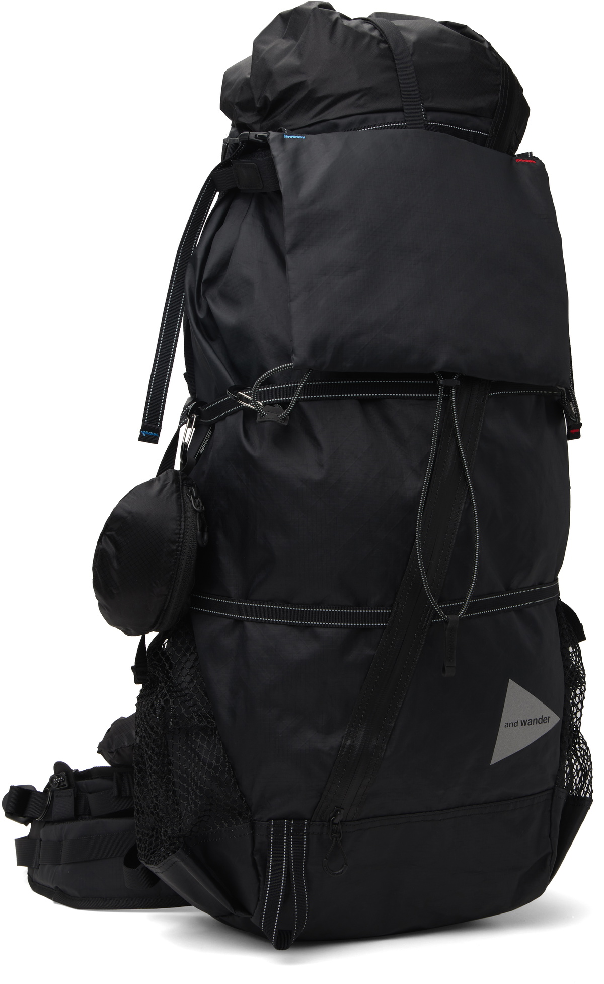 and wander Black ECOPAK 45L Backpack