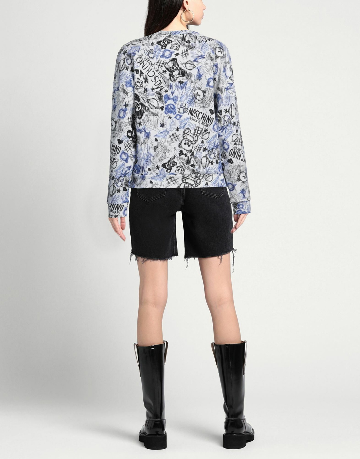Moschino Womens Sweatshirt in White