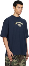 VETEMENTS Navy Holland Tourist T-shirt