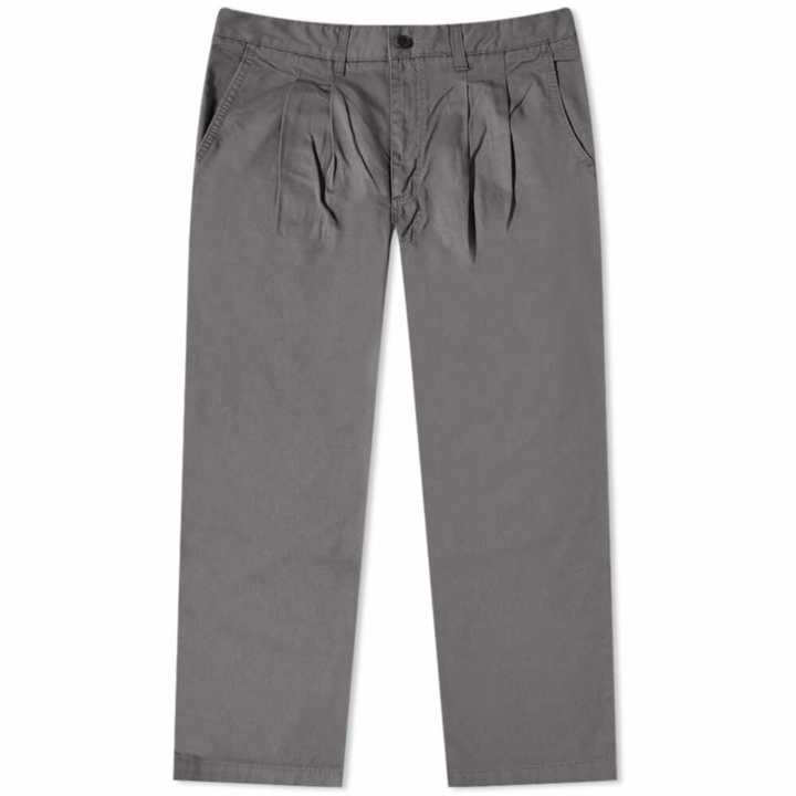 Photo: Uniform Bridge Men's Two Tuck Chino Pant in Grey