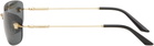 Versace Black & Gold Runway Sunglasses