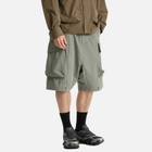 Poliquant Men's Deformed Cargo Pocket Jungle Trousers in Sand Grey