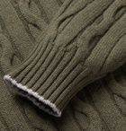 Brunello Cucinelli - Cable-Knit Cashmere Sweater - Green