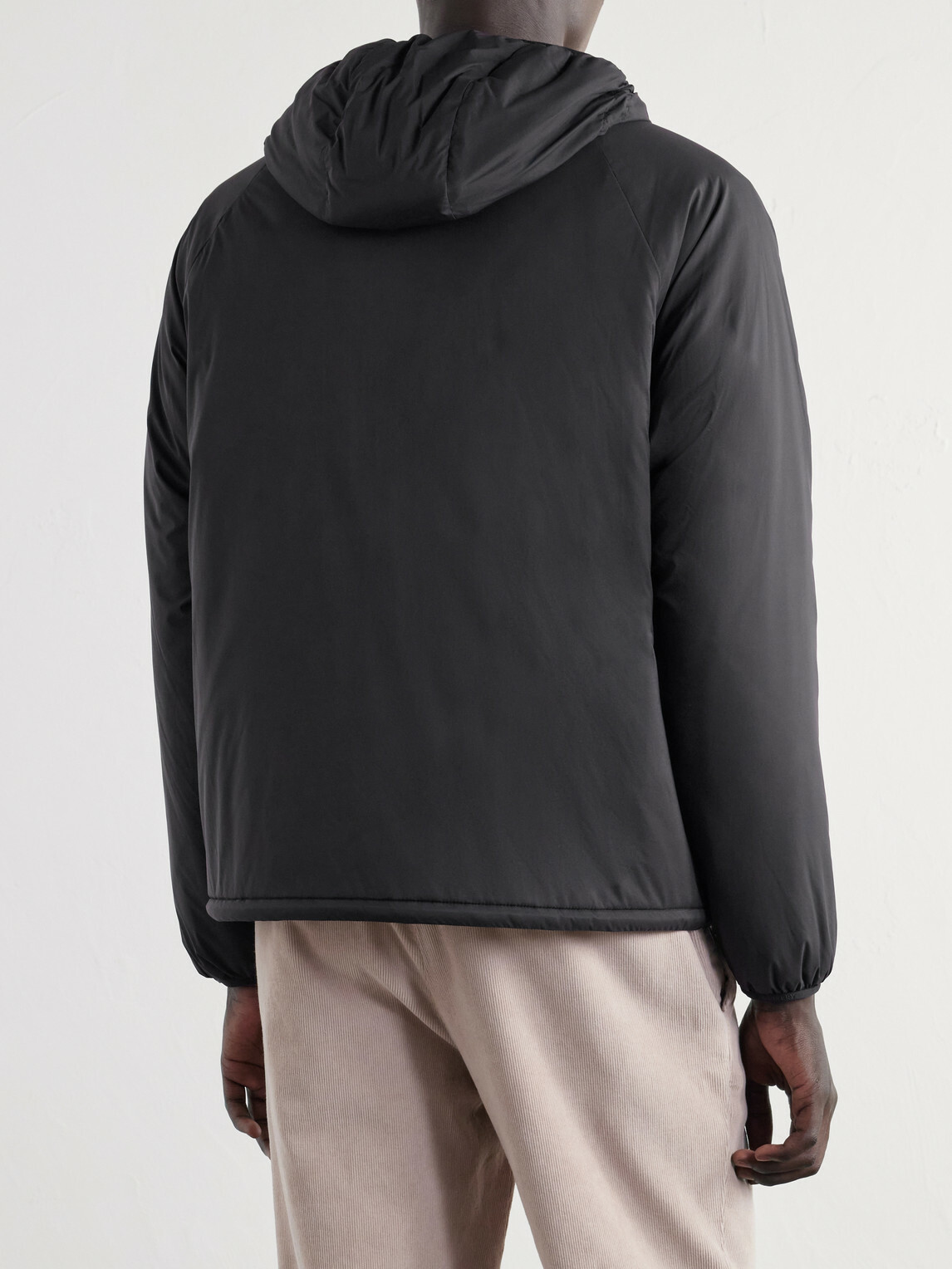 Burberry - Logo-Appliquéd Shell Hooded Jacket - Black
