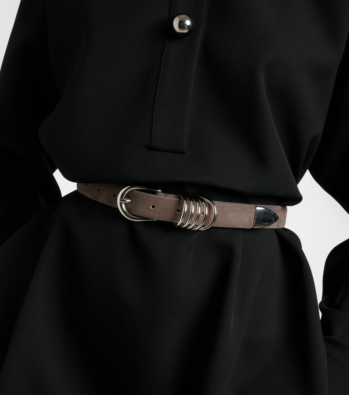 Déhanche Hollyhock suede belt