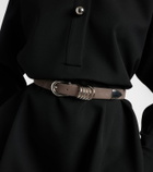 Déhanche Hollyhock suede belt