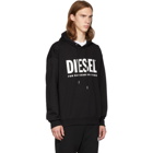 Diesel Black S-Division-Logo Hoodie