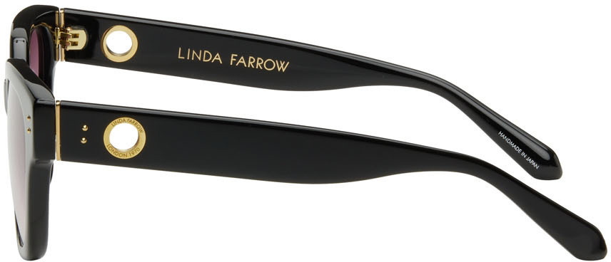 Linda Farrow Black Deni Sunglasses