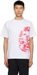 BAPE White ABC Camo Side Big Ape Head T-Shirt