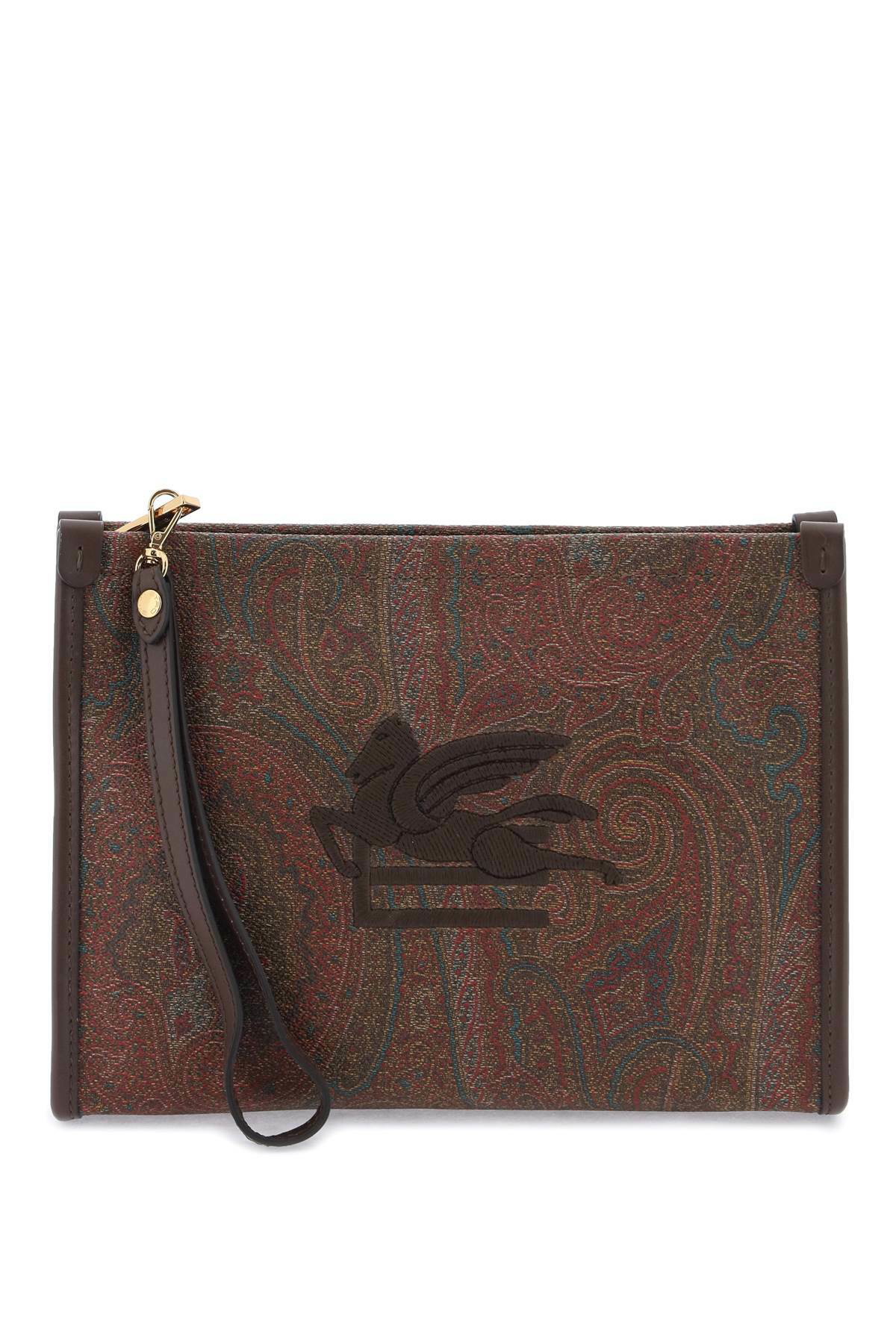 Etro Perforated Raffia Shoulder Bag Etro