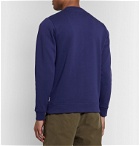 Oliver Spencer Loungewear - Harris Fleece-Back Cotton-Jersey Sweatshirt - Blue