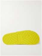 Bottega Veneta - Carpet Embossed Rubber Slides - Yellow